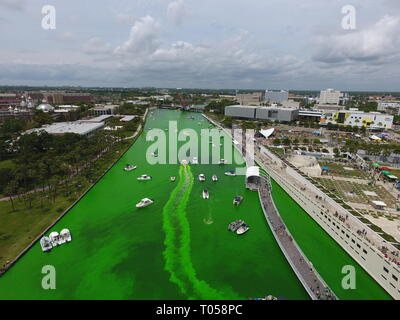 Mayor’s River O’ Green Fest at Curtis Hixon Waterfront Park Stock Photo