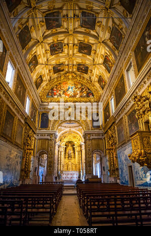 The Chapel of Saint Anthony at the Museu Nacional do Azulejo, Lisbon, Portugal. Stock Photo