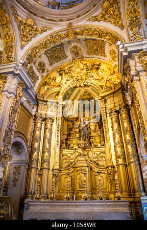 The Chapel of Saint Anthony at the Museu Nacional do Azulejo, Lisbon, Portugal. Stock Photo