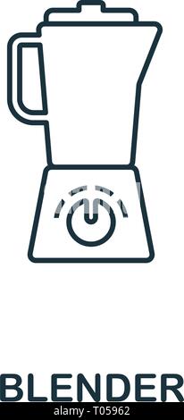 Blender icon. Thin style design from household icons collection. Creativeblender icon for web design, apps, software, print usage Stock Vector