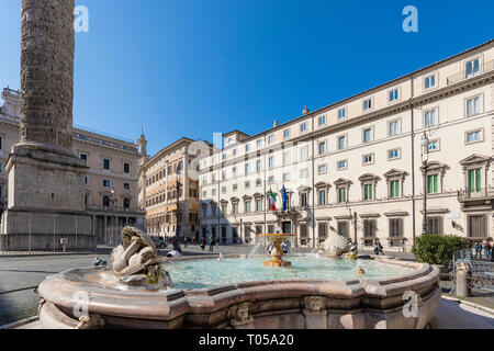 Rome, Italy - March 03, 2019: view of Palazzo Chigi, headquarters of the Government of the Italian Republic and residence of the president of the Coun Stock Photo