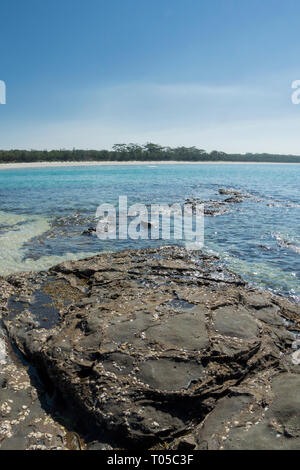 The waterfront at Huskisson, Jervis Bay, New South Wales, Australia Stock Photo