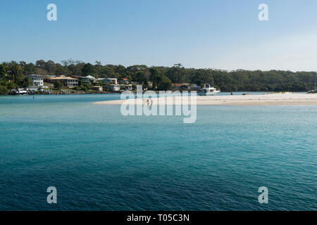 The waterfront at Huskisson, Jervis Bay, New South Wales, Australia Stock Photo