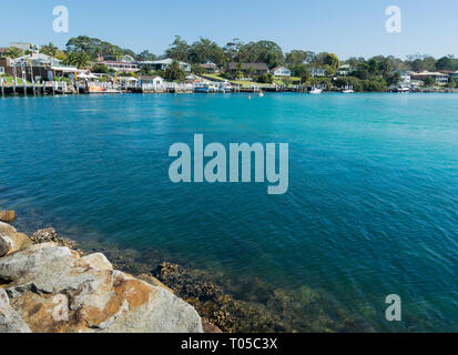 The waterfront at Huskisson, Jervis Bay, New South Wales, Australia Stock Photo