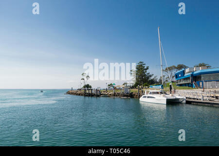 The waterfront at Huskisson, Jervis Bay, New South Wales, Australia Stock Photo