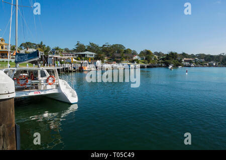 The waterfront at Huskisson, Jervis Bay, New South Wales, Australia Stock Photo