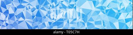 Abstract vector triangles shapes long banner conception Stock Vector