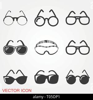 Sunglasses Icon vector sign symbol for design Stock Vector