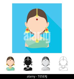 Isolated object of imitator and resident icon. Set of imitator and culture vector icon for stock. Stock Vector