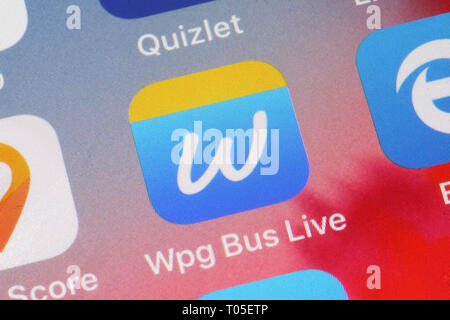 Winnipeg Manitoba Canada March 16 2019 Close Up Of Quizlet