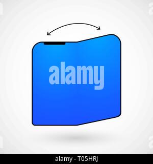 Foldable screen smartphone, vector, illustration, eps file Stock Vector