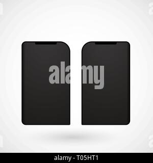 Foldable screen smart phone, vector, illustration, eps file Stock Vector