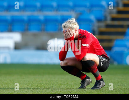 Wycombe, UK. 17th Mar, 2019.  Millie Turner of Manchester United Women  during The SSE Womens FA Cup Quarter Final match between Reading FC Women and Manchester United Women at Adams Park stadium in Wycombe England on 17th March 2019 Credit Action Foto Sport Credit: Action Foto Sport/Alamy Live News Stock Photo