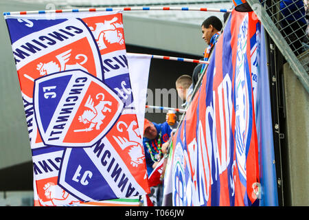 Cincinnati, Ohio, USA. 17th Mar, 2019. FC Cincinnati player Emmanuel ...