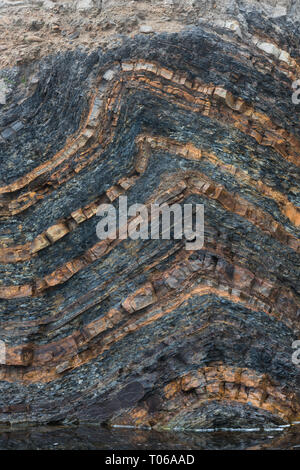 Valley Bulging Folded rock strata due to valley bulging, Peak District National Park ...
