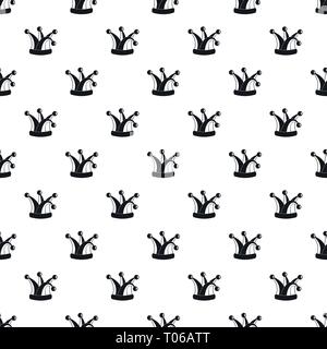 Royal jester hat pattern seamless vector repeat geometric for any web design Stock Vector