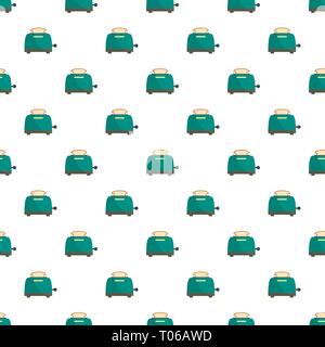 Bread toaster pattern seamless vector repeat for any web design Stock Vector