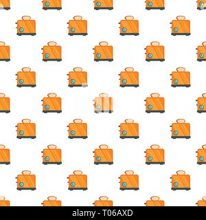 Timer toaster pattern seamless vector repeat for any web design Stock Vector