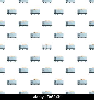 Kitchen toaster pattern seamless vector repeat for any web design Stock Vector