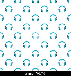 Headphones pattern seamless vector repeat for any web design Stock Vector