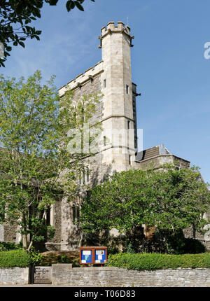 Cotham Parish Church, St Saviour with St Mary, St. Michaels Hill, Bristol, UK  Grade II listed. Tower added 1863 Stock Photo