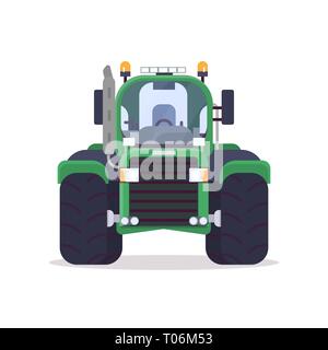 Front view of farm tractor Stock Vector