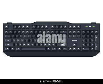Modern full size keyboard Stock Vector