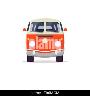 Retro hippie van Stock Vector