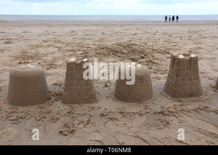 Prestatyn beach. North wales, United Kingdom Stock Photo