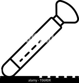 Potter hand shovel icon, outline style Stock Vector