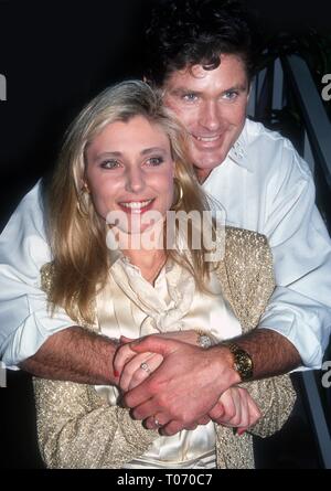 David Hasselhoff and wife Pamela Hasselhoff 1991 Photo By John Barrett/PHOTOlink /MediaPunch Stock Photo