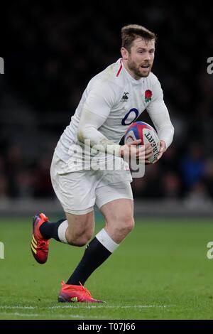 ELLIOT DALY, ENGLAND RU and WASPS, ENGLAND V SCOTLAND, GUINNESS SIX NATIONS 2019, 2019 Stock Photo