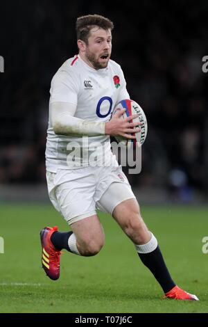 ELLIOT DALY, ENGLAND RU and WASPS, ENGLAND V SCOTLAND, GUINNESS SIX NATIONS 2019, 2019 Stock Photo