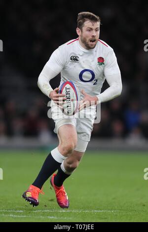 ELLIOT DALY, ENGLAND RU and WASPS, ENGLAND V SCOTLAND, GUINNESS SIX NATIONS 2019, 2019 Stock Photo