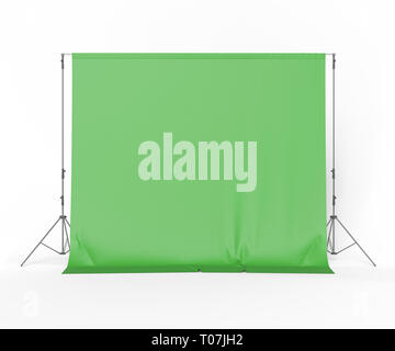 Photo studio equipment isolated 3d rendering illustration Stock Photo