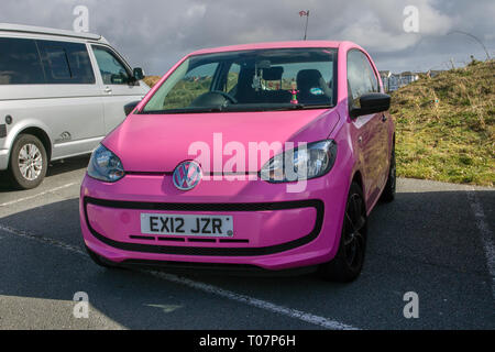 2012 999cc Pink VW Volkswagen Take UP Stock Photo