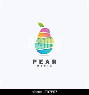 Mango Colorful illustration vector template. Suitable for Creative Industry, Multimedia, entertainment, Educations, Shop, and any related business Stock Vector