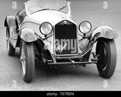 transport / transportation, car, vehicle variants, Alfa Romeo 8C 2300, year of construction: 1934, view from ahead, automobile museum Torino, Italy, 1960s, Additional-Rights-Clearance-Info-Not-Available Stock Photo