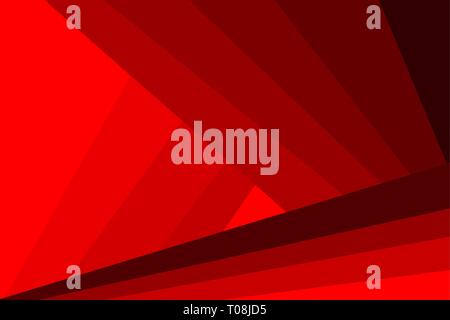 Abstract futuristic background - stripes and triangles - red vector Stock Vector