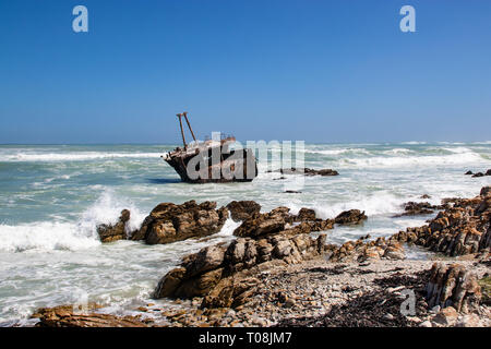 Cape Alguhas Ship Wreck Stock Photo