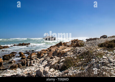 Cape Alguhas Ship Wreck Stock Photo