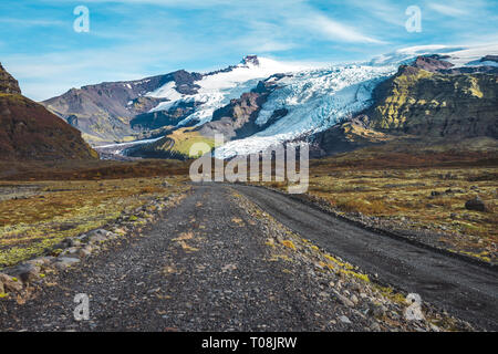 A beautiful glacier somewhere in breathtaking Iceland Stock Photo