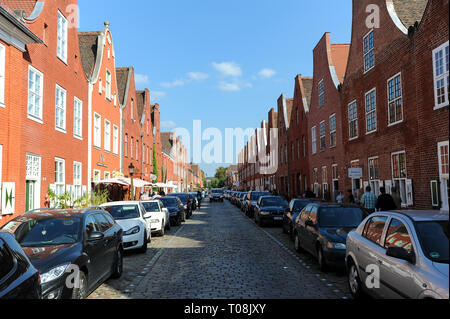18.09.2014, Potsdam, Brandenburg, Germany - Renovated brick building in the Dutch Quarter. 0SL140918D010CAROEX.JPG [MODEL RELEASE: NOT APPLICABLE, PRO Stock Photo