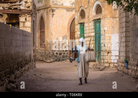Portrait of people in the streets of Massawa, Eritrea Stock Photo