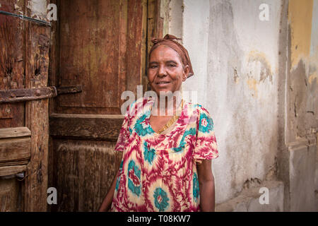 Portrait of people in the streets of Massawa, Eritrea Stock Photo