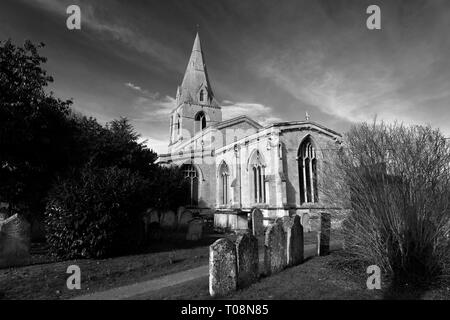 St Johns church, Ryhall village, Lincolnshire, England, UK Stock Photo ...