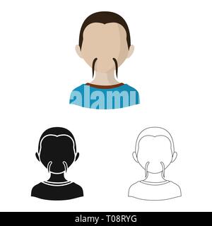 Vector design of imitator and resident logo. Collection of imitator and culture vector icon for stock. Stock Vector