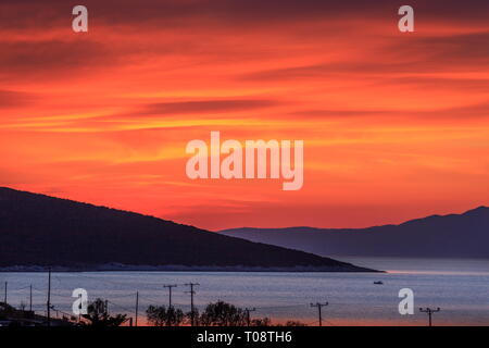 Marmari, Evia island, Central Greece. Stock Photo