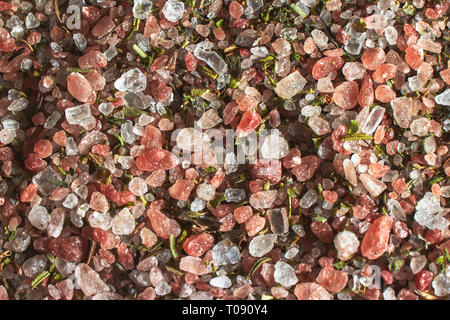 Salt and spices in the sun drying Stock Photo