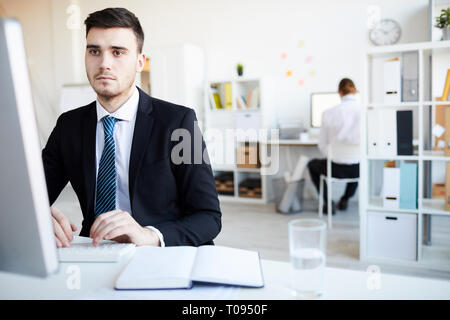 Serious analyst Stock Photo